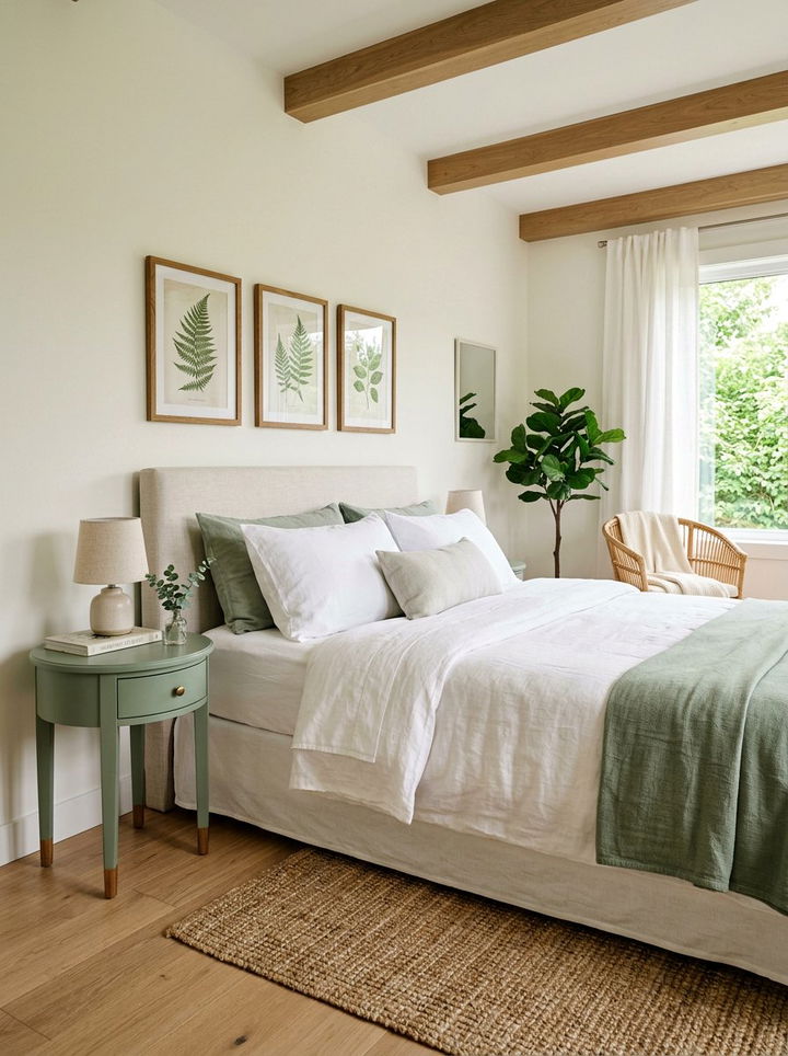 Green Round Nightstand - 30 bedroom round nightstands