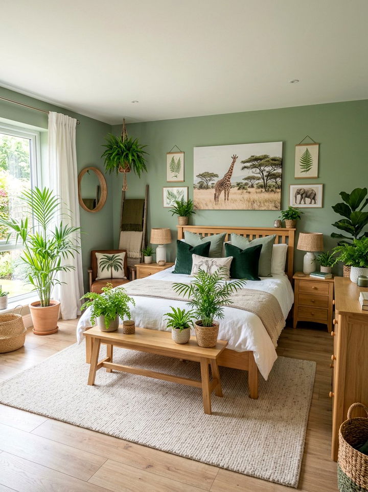 Green safari bedroom - 30 safari bedroom ideas