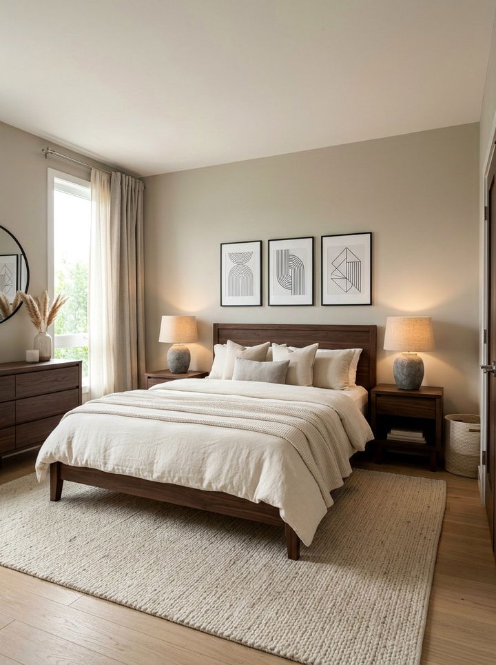 Greige bedroom - 30 earthy bedroom color ideas