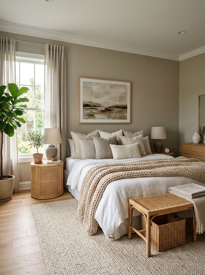 Greige cozy bedroom - 30 all gray bedroom ideas