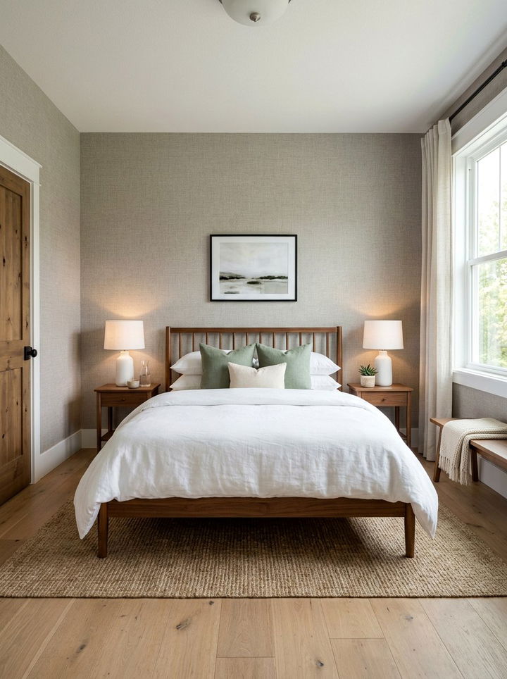 Greige peel and stick wallpaper - 30 bedroom neutral wallpapers