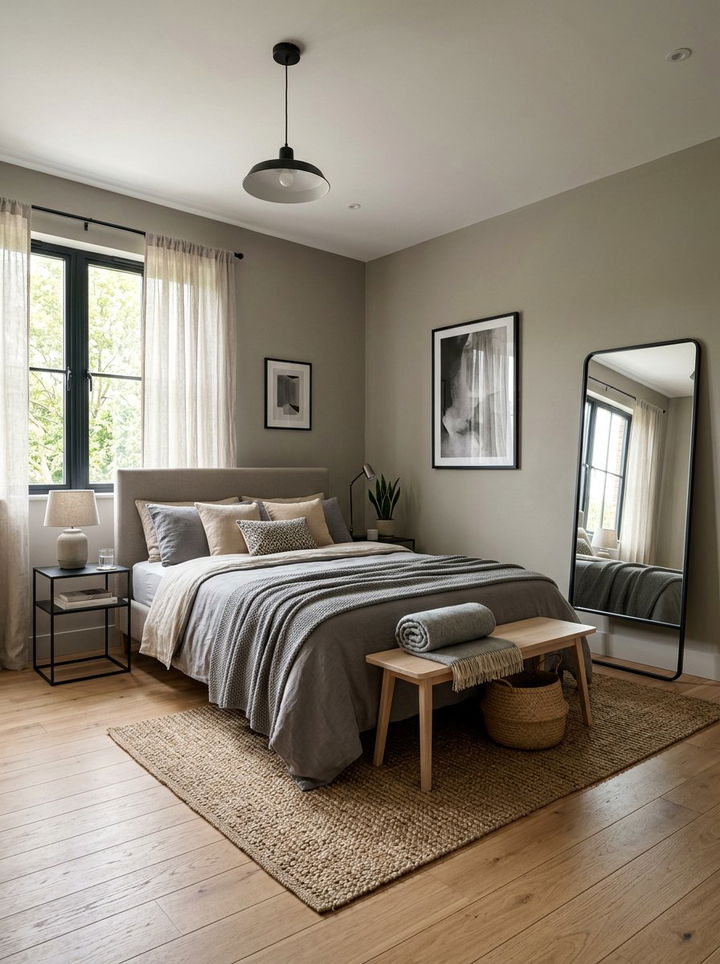 Greige scandinavian bedroom - 30 Scandinavian bedroom color ideas