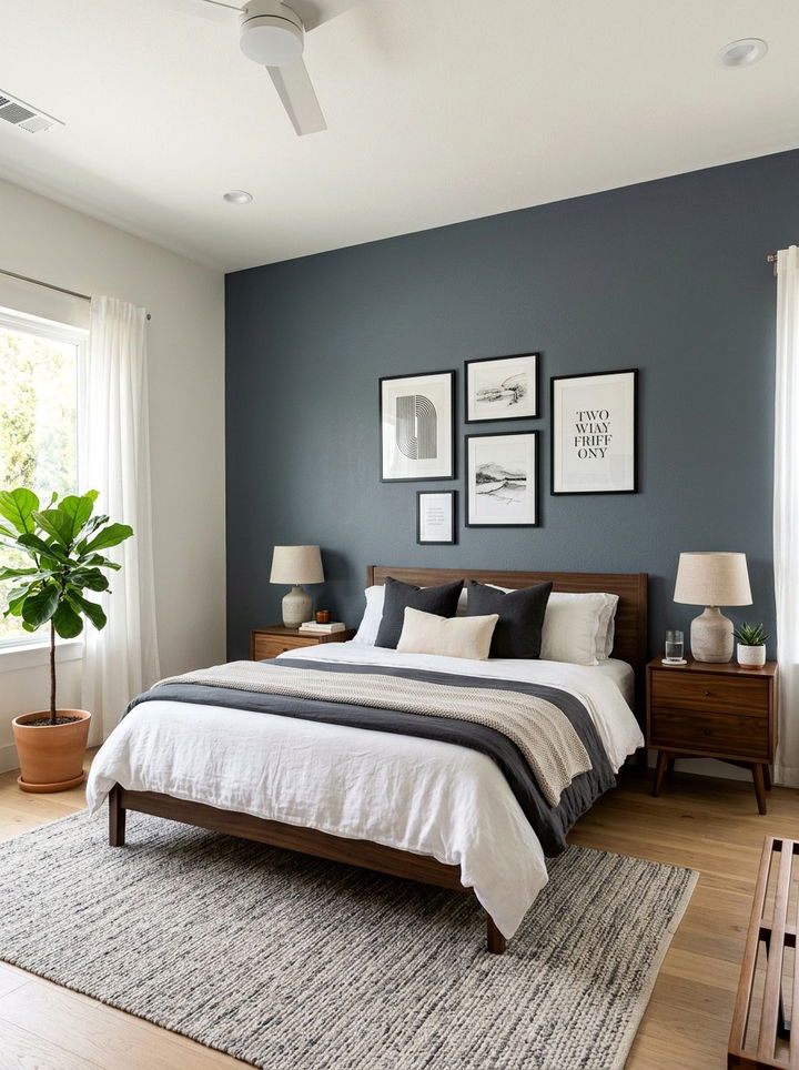 Grey Accent Wall Bedroom - 30 grey bedroom decor ideas
