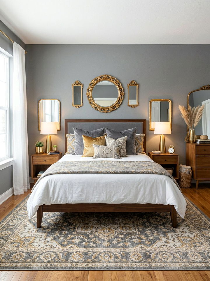 Grey And Gold Bohemian Bedroom - 30 bohemian grey bedroom ideas