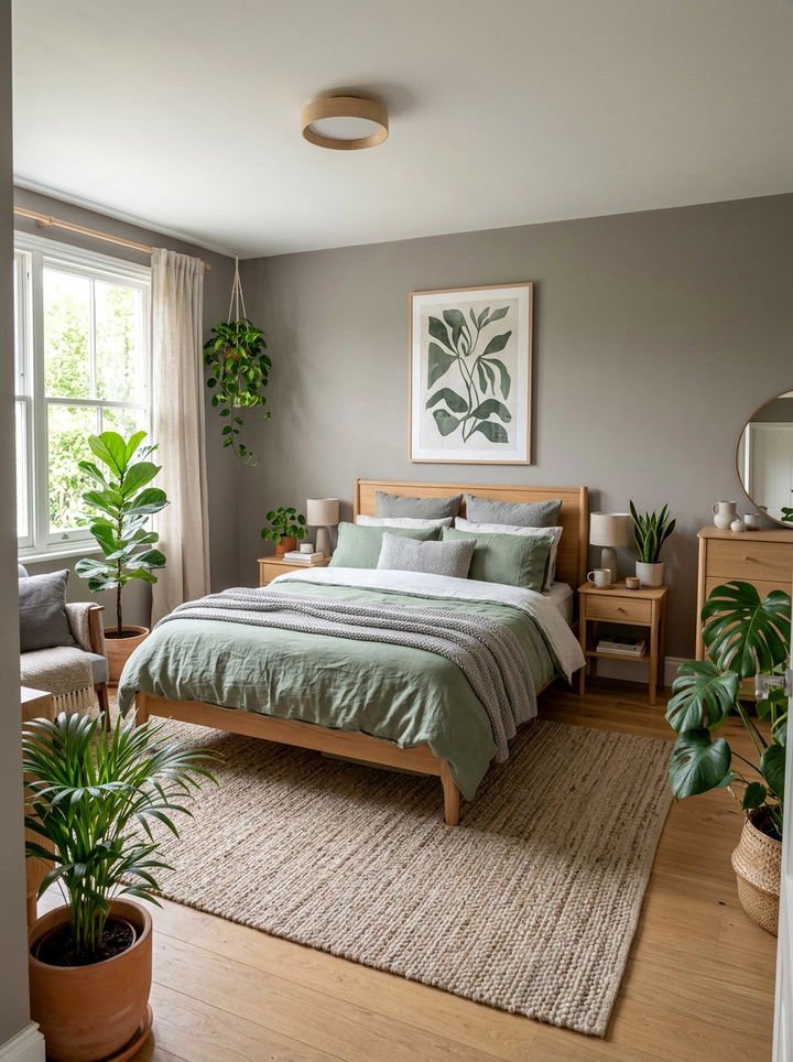 Grey And Sage Green Bedroom - 30 grey bedroom decor ideas