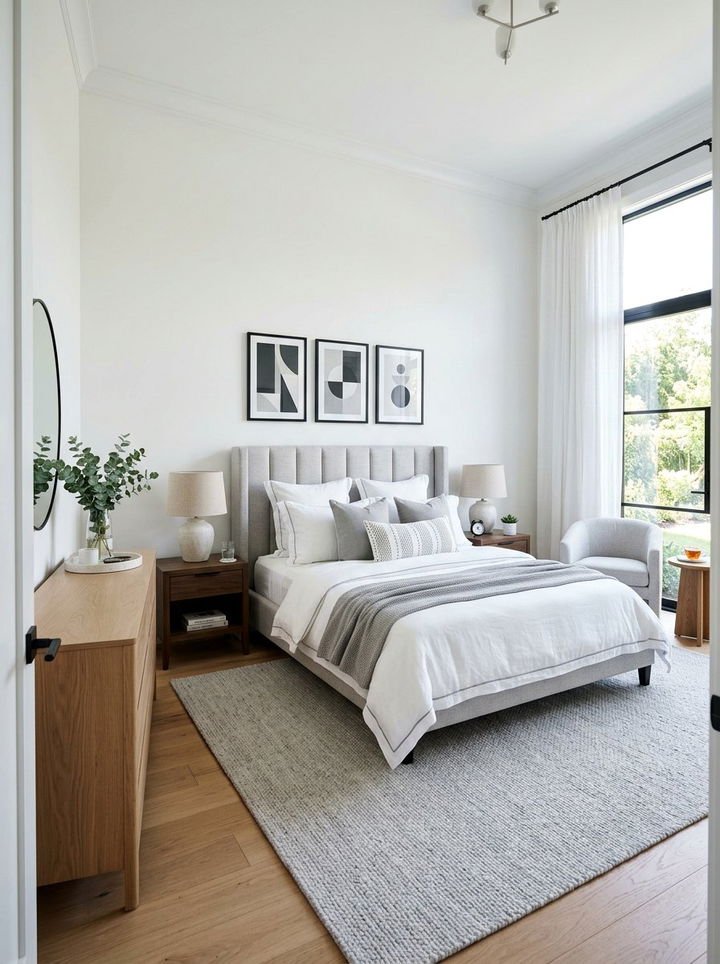 Grey And White Bedroom - 30 scandinavian grey bedroom ideas