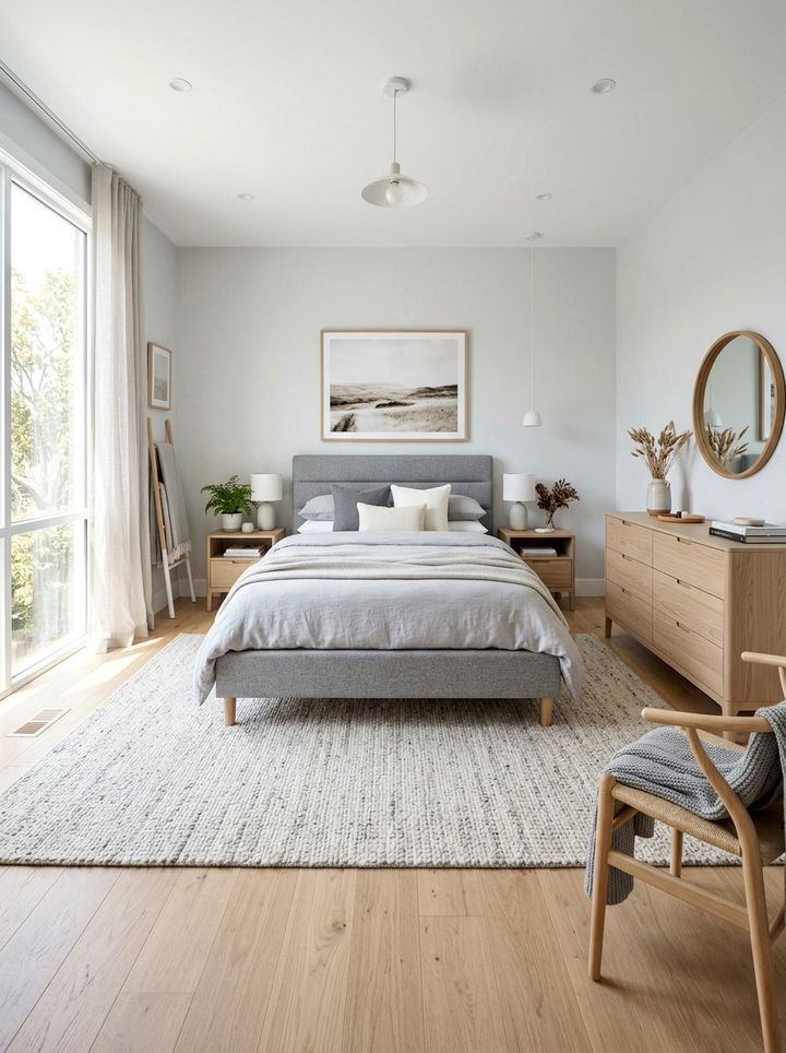 Grey And Wood Furniture - 30 scandinavian grey bedroom ideas