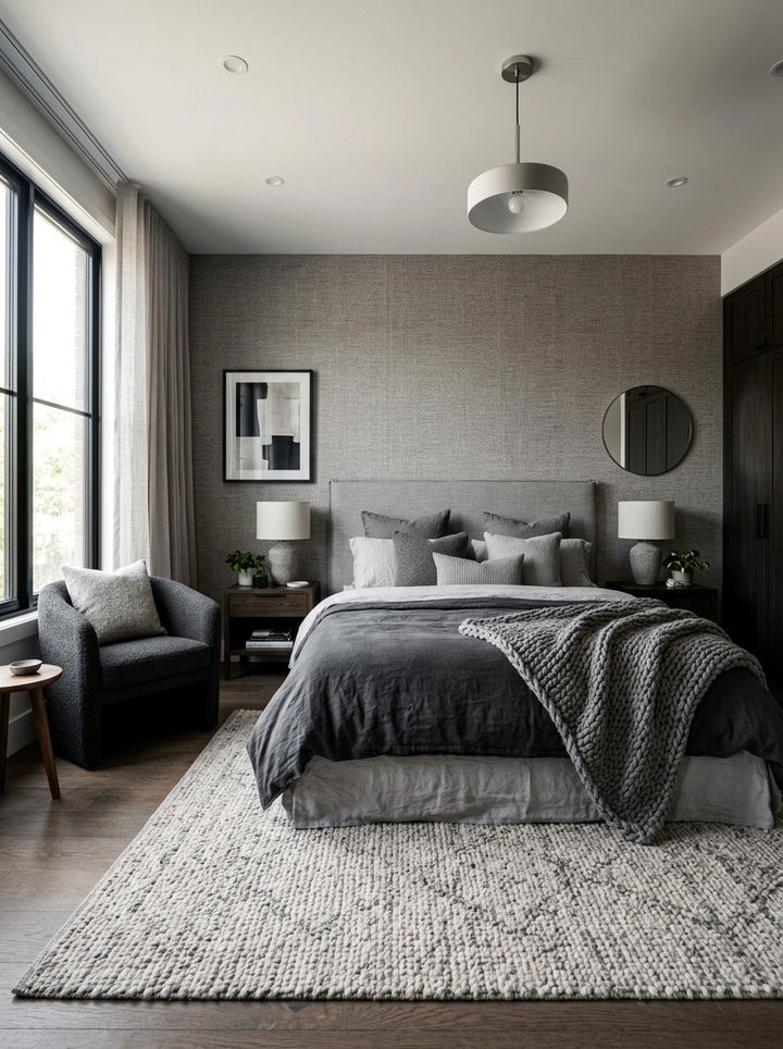 Grey Bedroom Textures - 30 bedroom customizable ideas