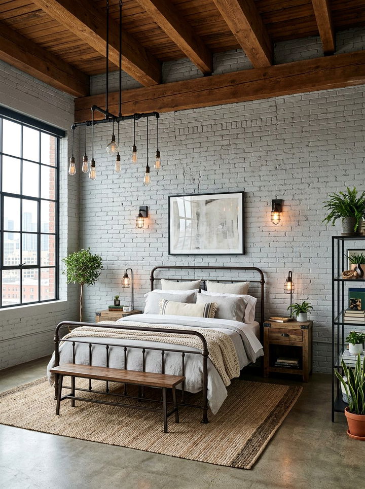 Grey Brick Wall Bedroom - 30 grey bedroom design ideas