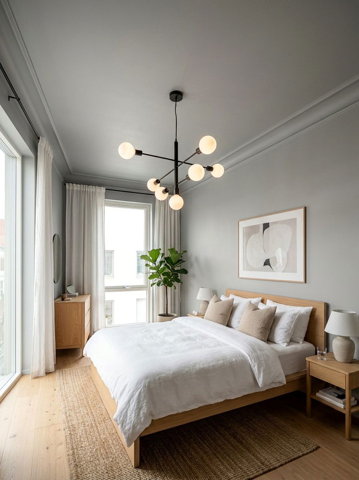 Grey Ceiling Paint - 30 scandinavian grey bedroom ideas