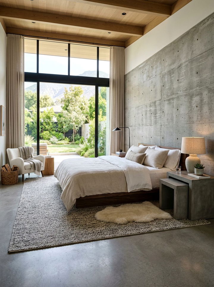 Grey Concrete Nesting Table - 30 bedroom nesting tables