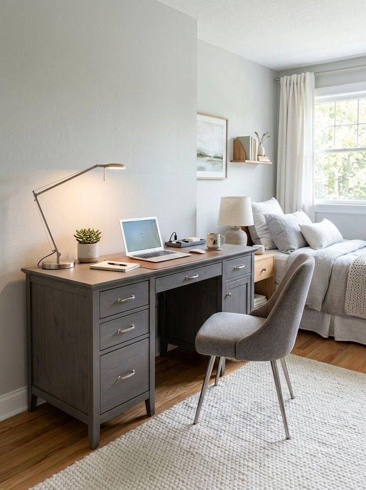 Grey Desk With Drawers - 30 bedroom desk with drawers