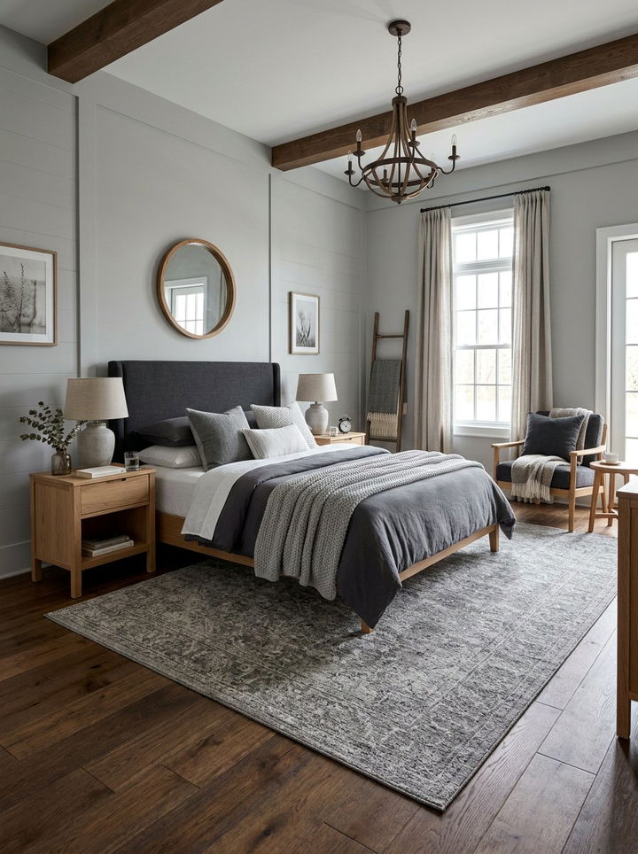 Grey Farmhouse Bedroom - 30 farmhouse bedroom ideas