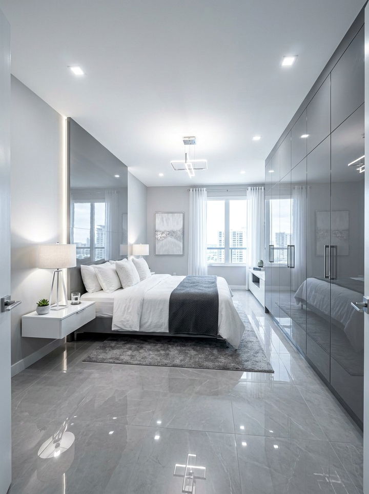 Grey High Gloss Bedroom - 30 grey bedroom decor ideas