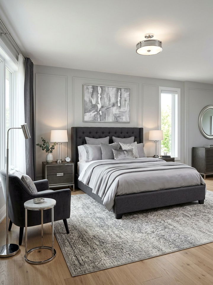 Grey King Bedroom - 30 king size bedroom ideas