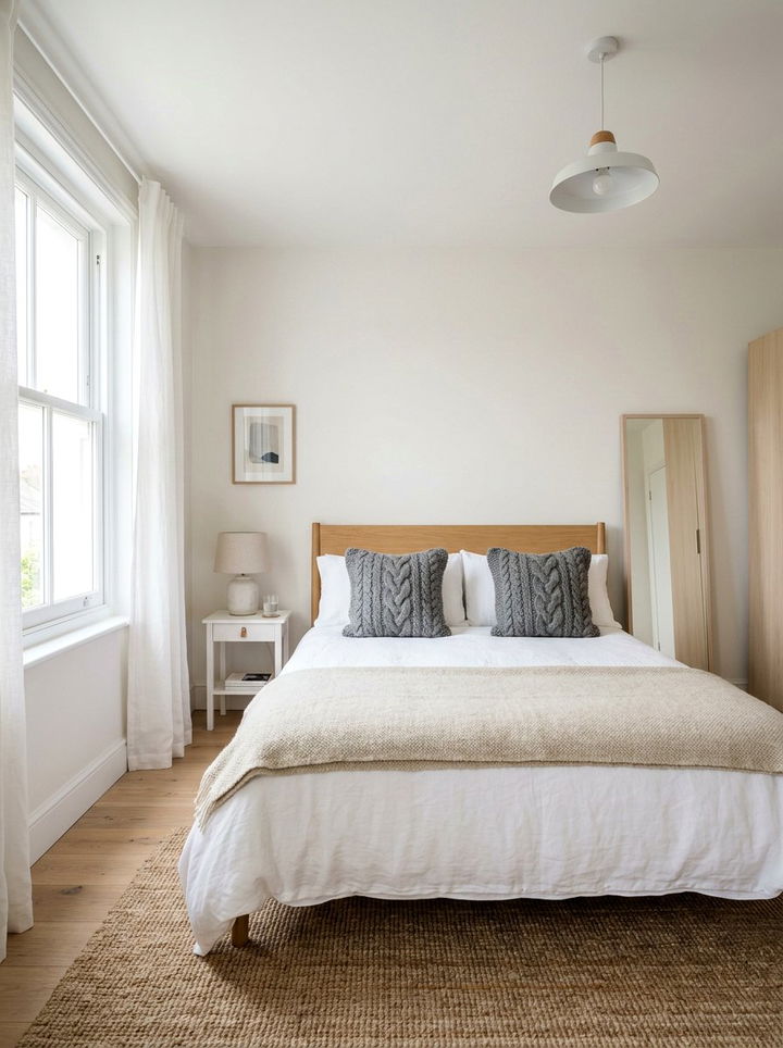 Grey Knit Sham Bedroom - 30 bedroom pillow shams