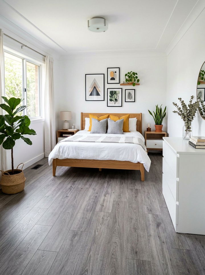 Grey Laminate Flooring Bedroom - 30 bedroom floor ideas