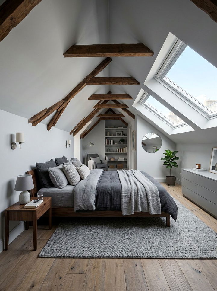Grey Loft Bedroom - 30 grey bedroom ideas