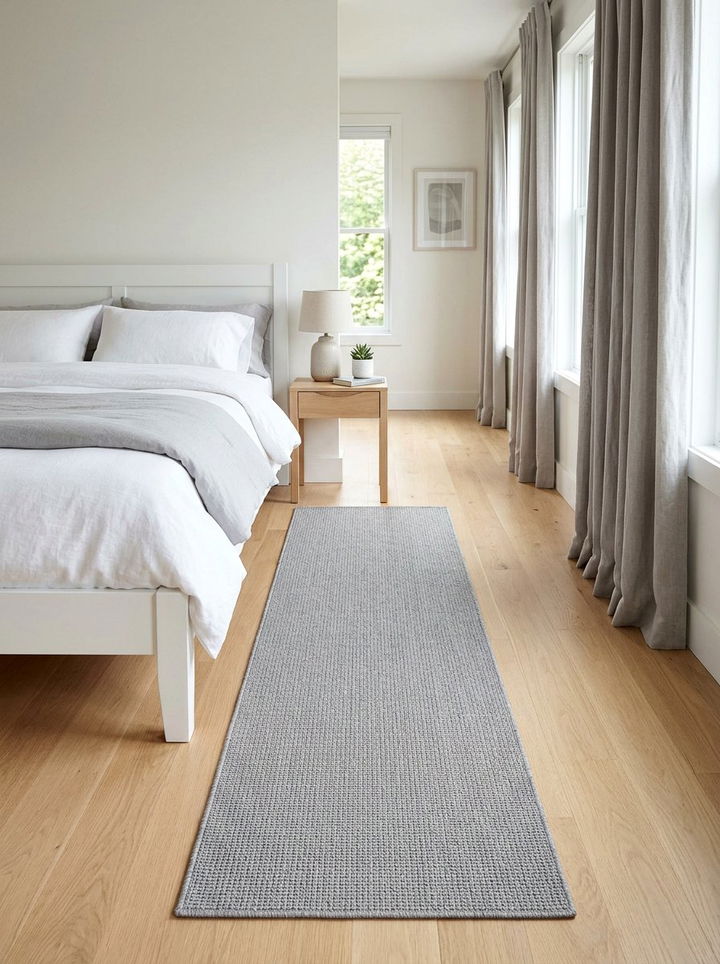 Grey Low Pile Runner - 30 bedroom runner rugs