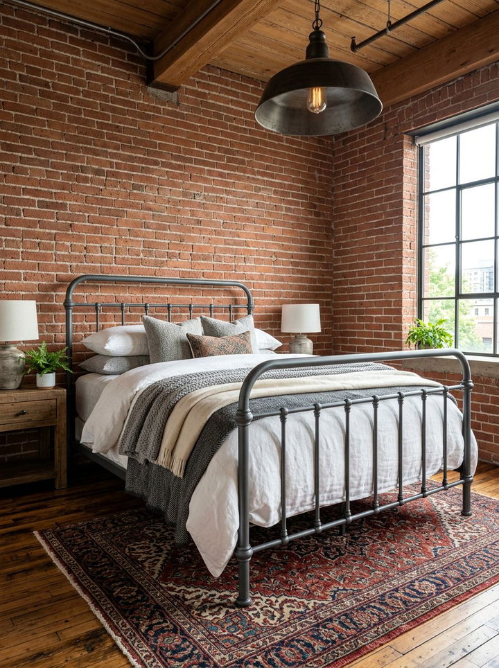 Grey Metal Bed Frame - 30 grey bedroom furniture ideas