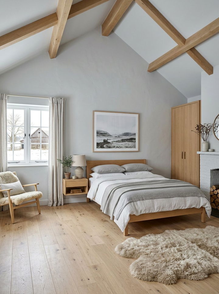 Grey Scandinavian Farmhouse Bedroom - 30 farmhouse grey bedroom ideas