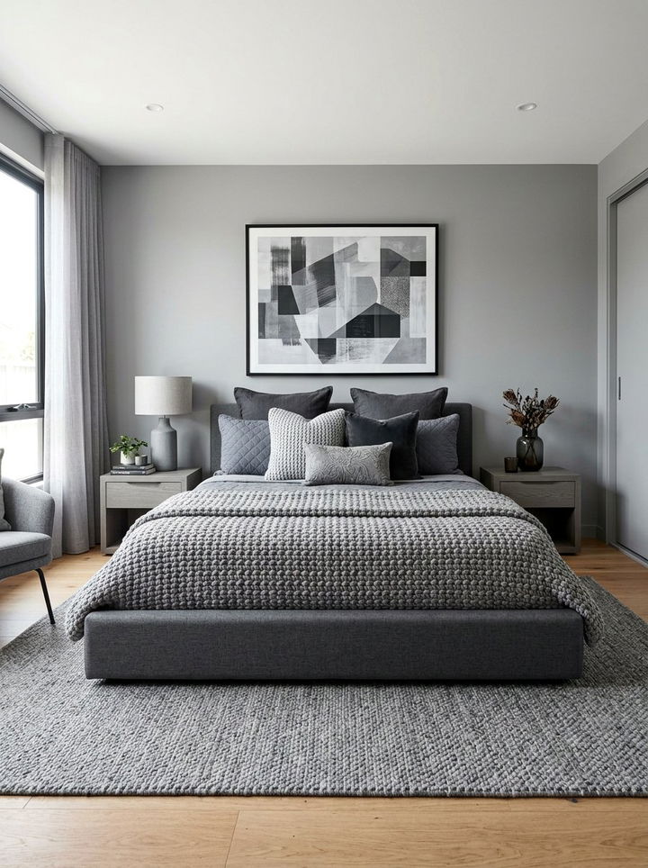 Grey Textured Coverlet - 30 bedroom coverlets