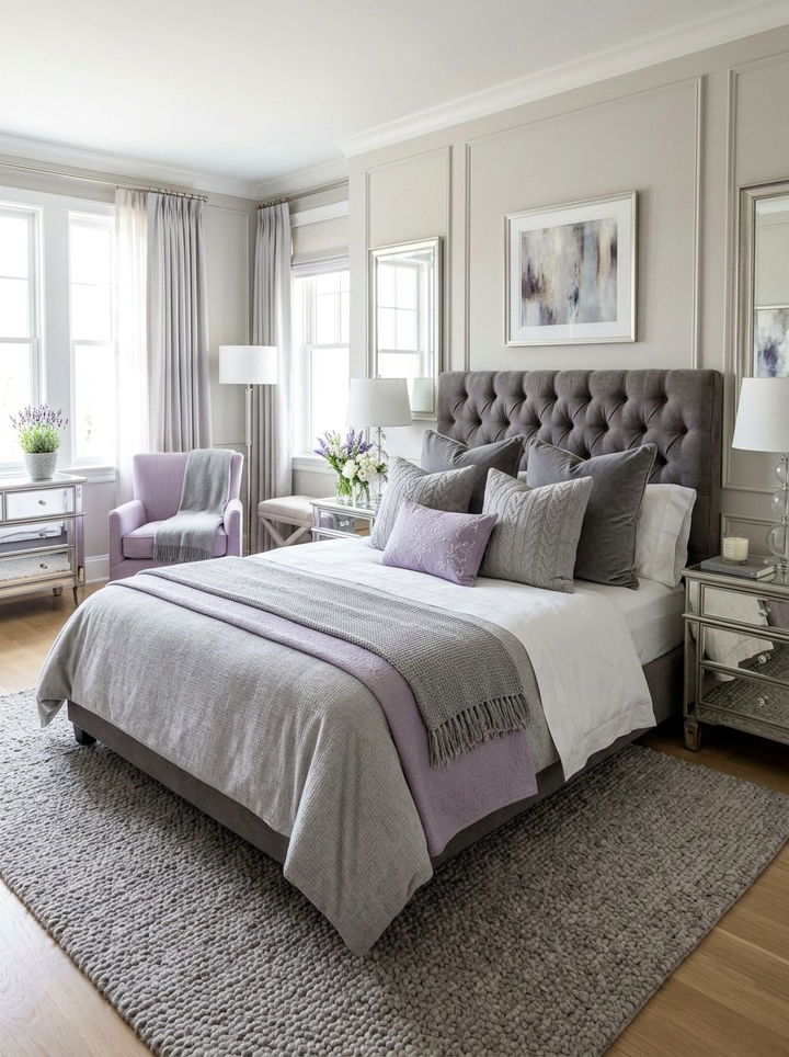 Grey Textured Pillow - 30 bedroom throw pillows