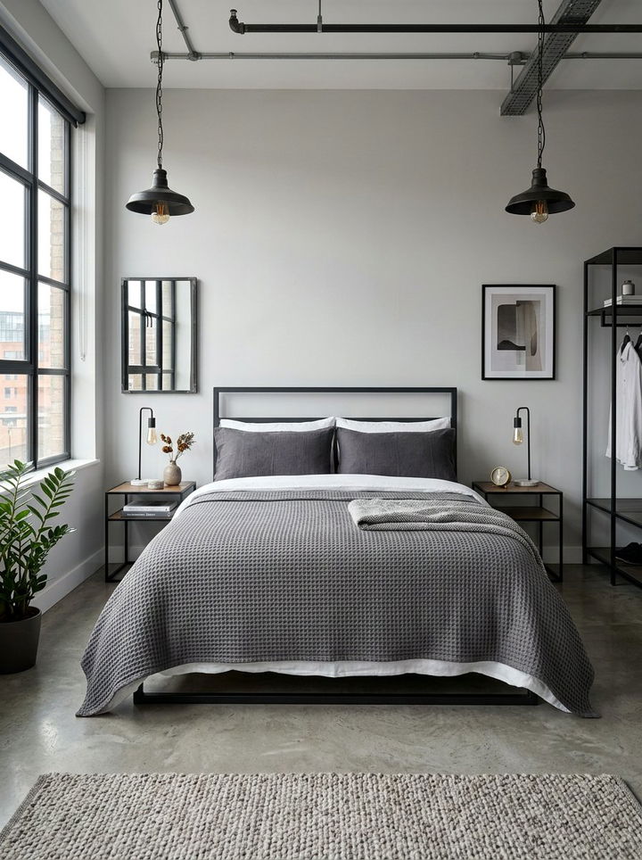 Grey Waffle Weave Bedspread - 30 bedroom bedspreads