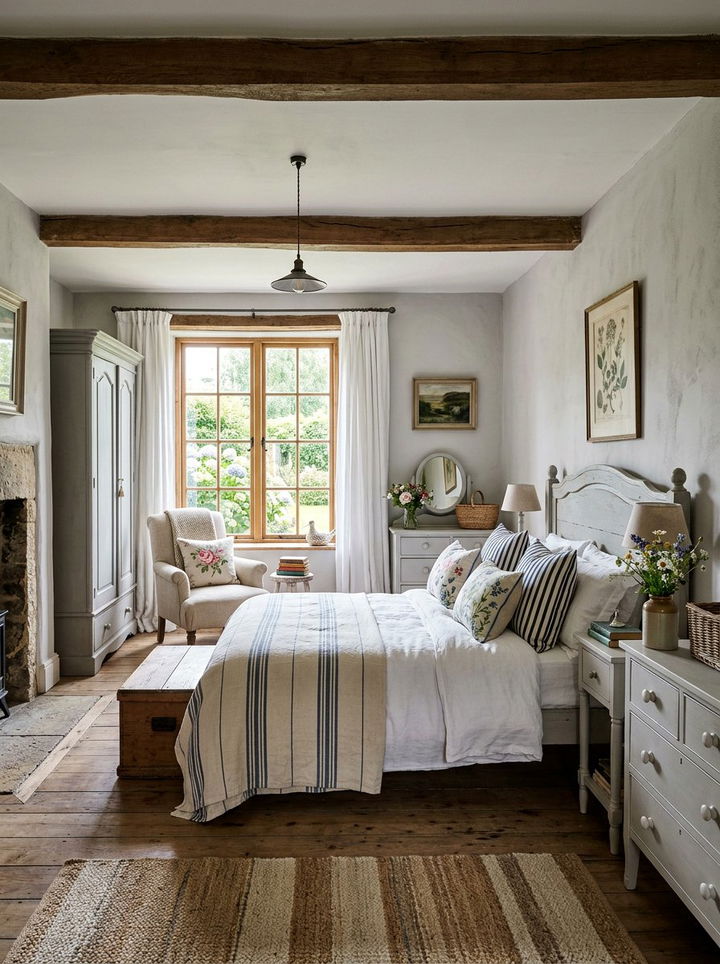 Grey rustic cottage bedroom - 30 rustic grey bedroom ideas