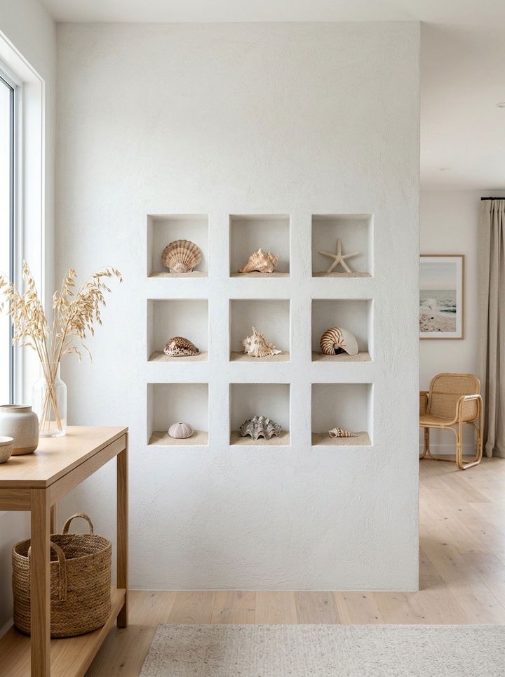 Grid Pattern Wall Niche - 30 bedroom wall niches