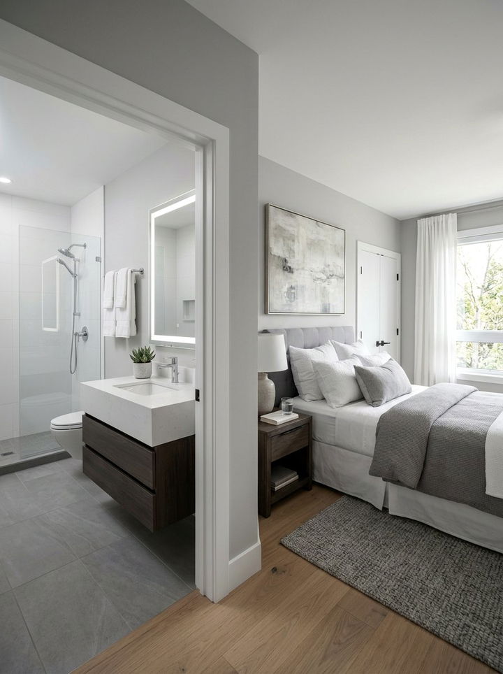 Guest Bedroom With Private Bathroom - 30 bedroom ensuite ideas