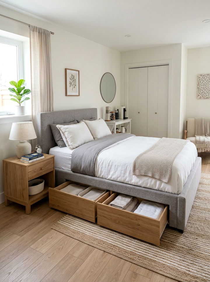 Guest Room Storage Bed - 30 bedroom ottoman bed ideas