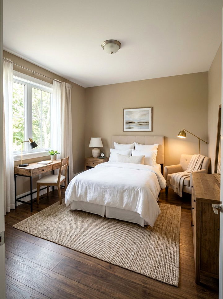 Guest beige bedroom - 30 bedroom beige walls