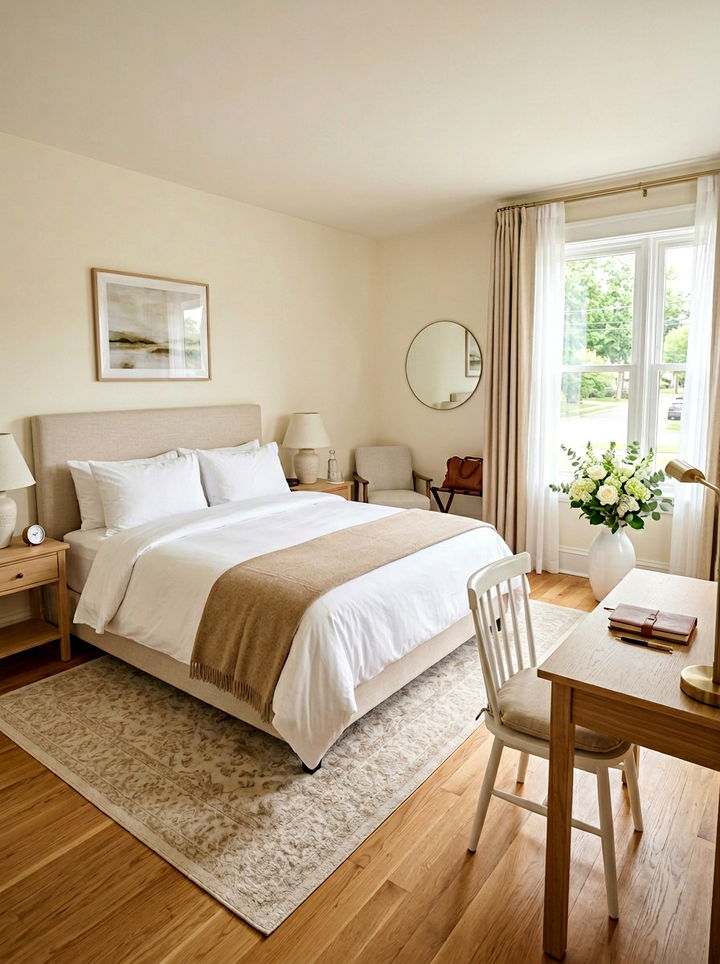 Guest tan and white bedroom - 30 tan and white bedroom ideas