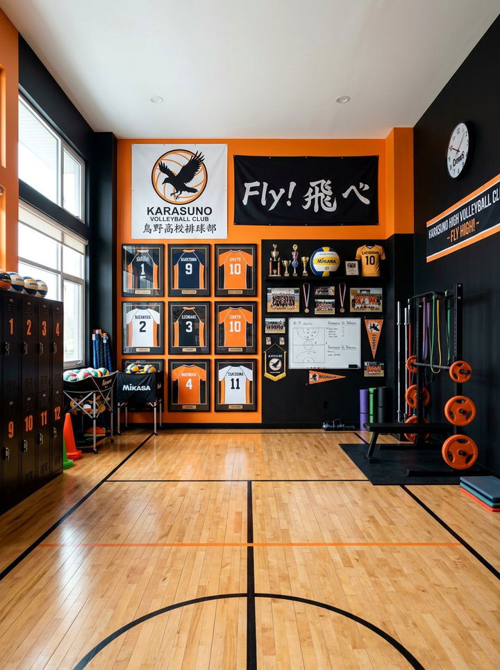Haikyuu Sports Room - 30 manga bedroom ideas