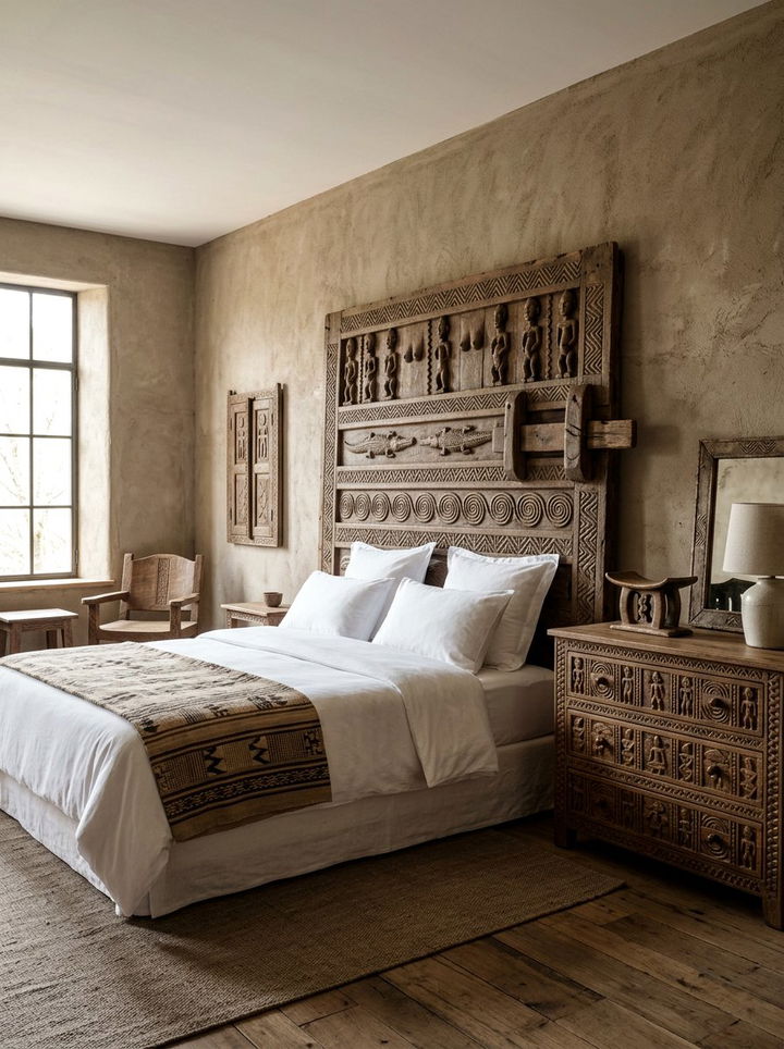 Hand Carved Wood Furniture - 30 African bedroom ideas
