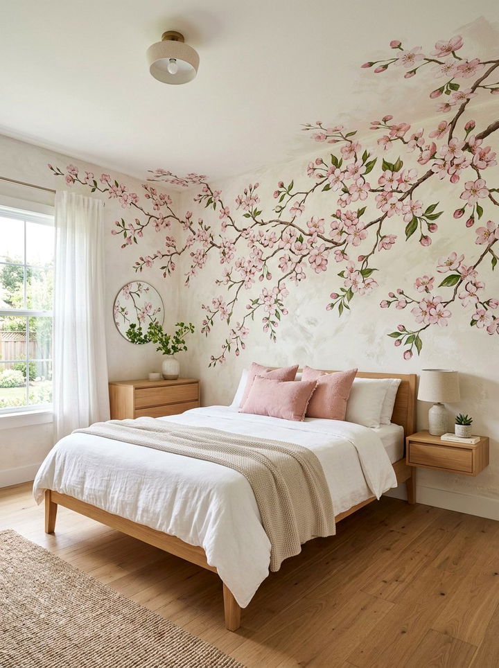 Hand Painted Mural Bedroom - 30 Chinese bedroom ideas
