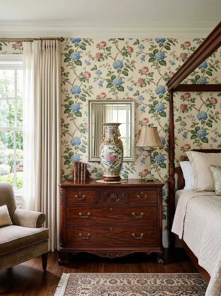 Hand Painted Porcelain Vase - 30 bedroom vase ideas