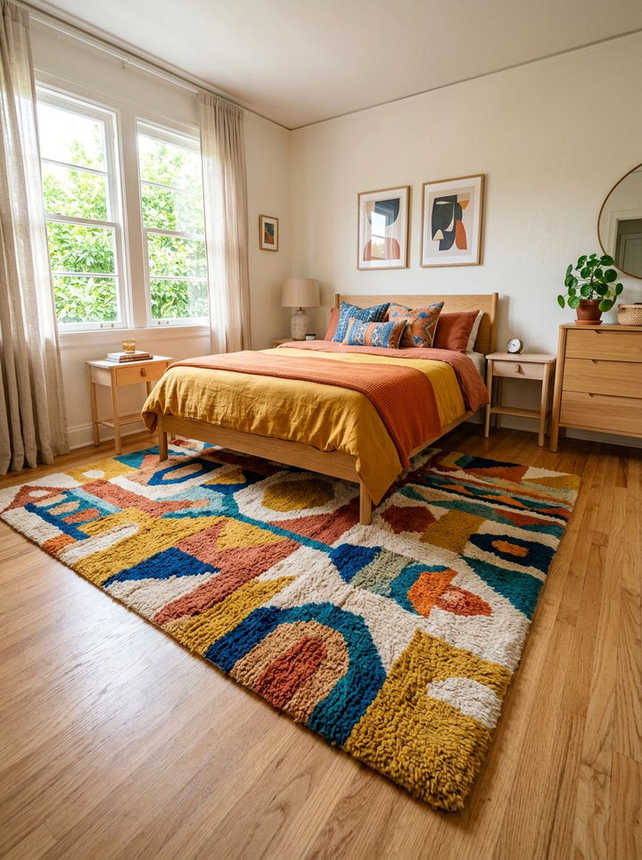 Hand Tufted Wool Rug - 30 bedroom wool rugs