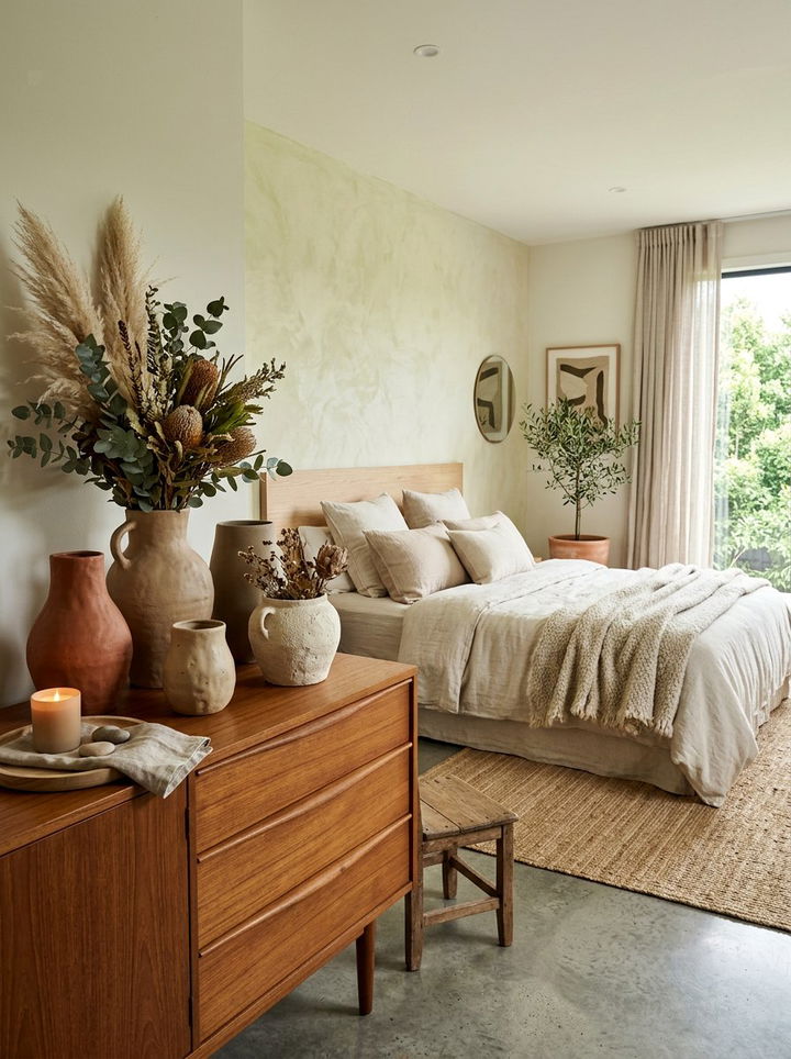 Handcrafted Clay Pottery - 30 spa bedroom ideas