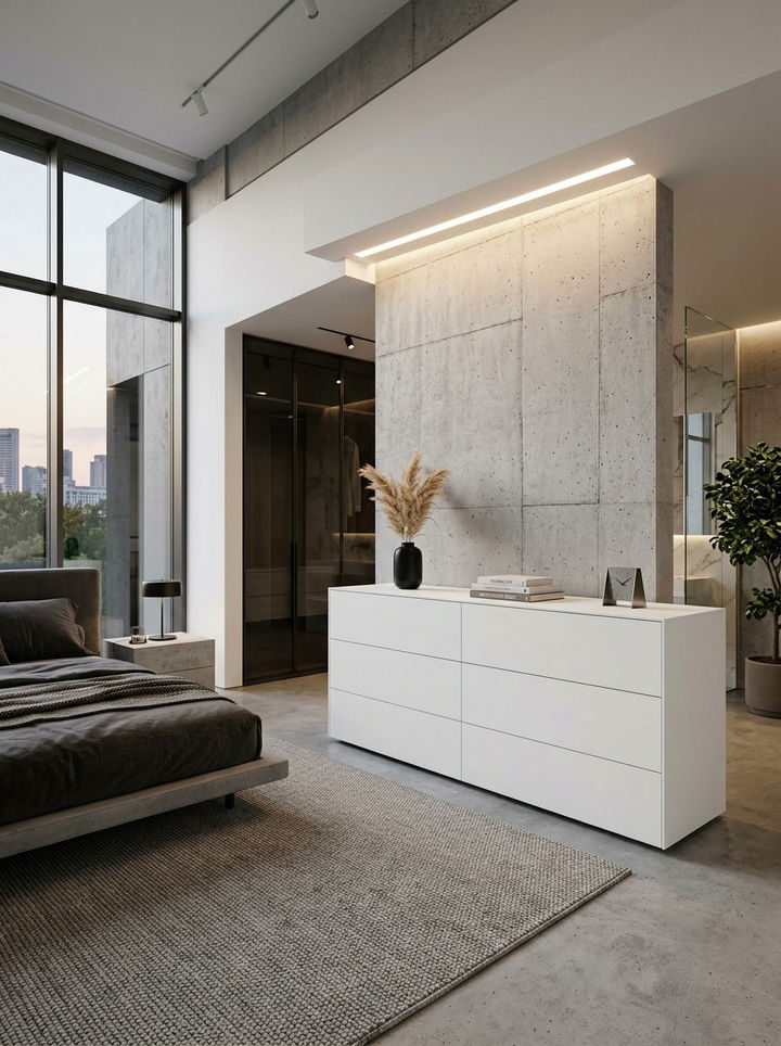 Handleless Push To Open Dresser - 30 bedroom modern dressers