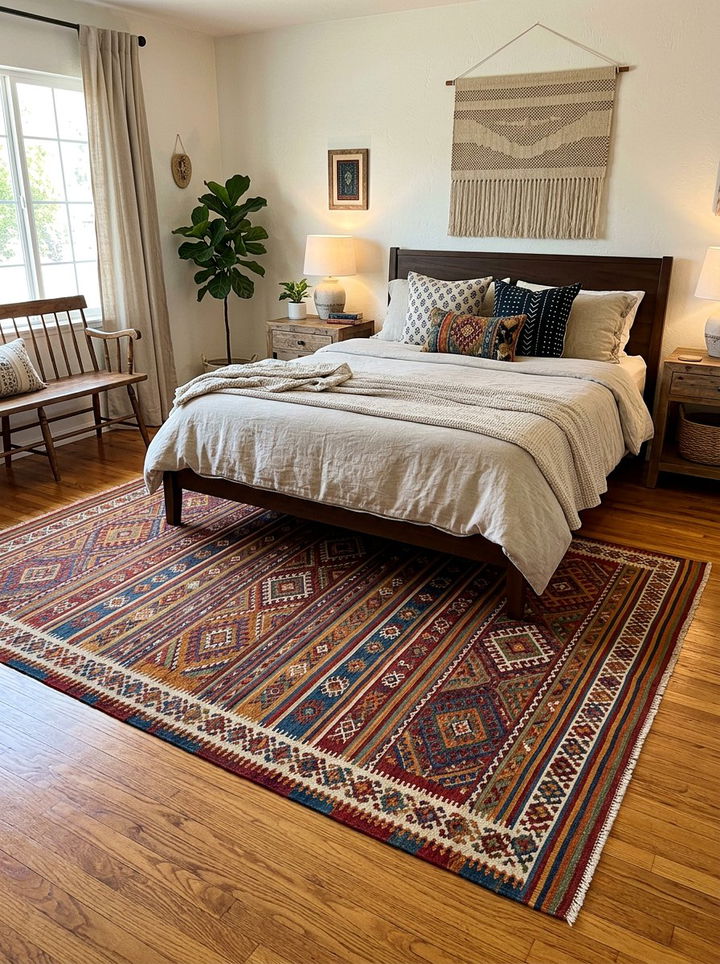 Handwoven Area Rug - 30 bedroom travel souvenir ideas