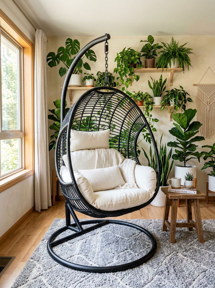 Hanging Egg Chair - 30 bedroom chairs