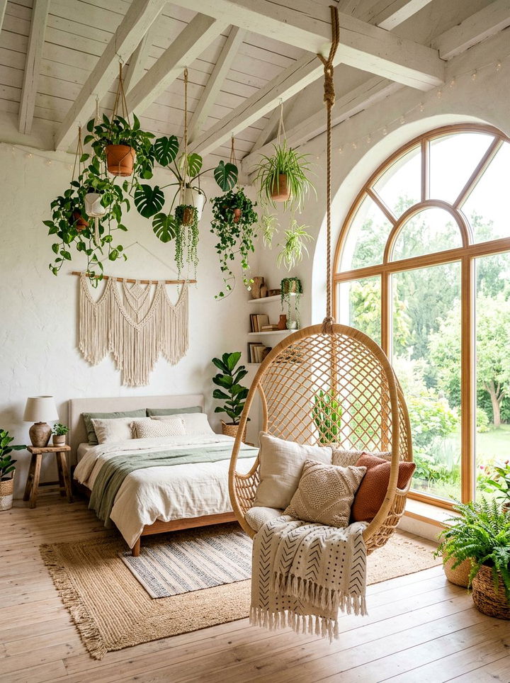 Hanging Egg Chair - 30 bedroom accent chairs