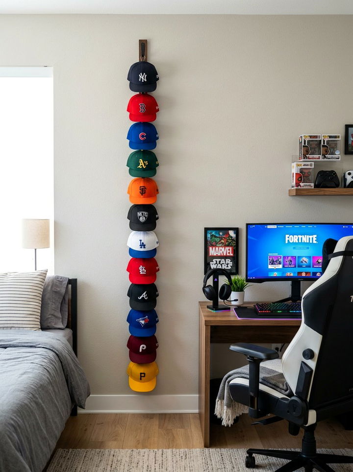 Hanging Hat Rack - 30 bedroom hanging organizers