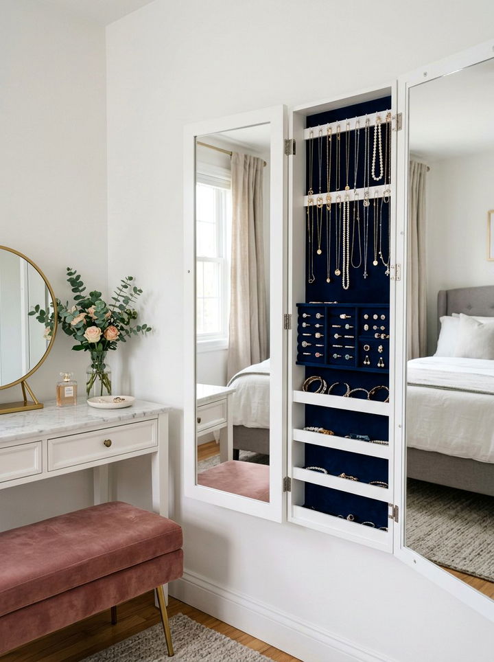 Hanging Jewelry Cabinet - 30 bedroom hanging organizers