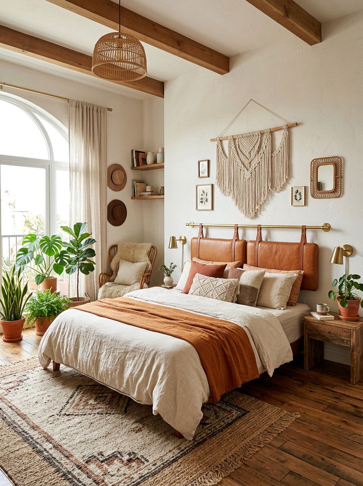 Hanging Leather Headboard - 30 bedroom leather headboards