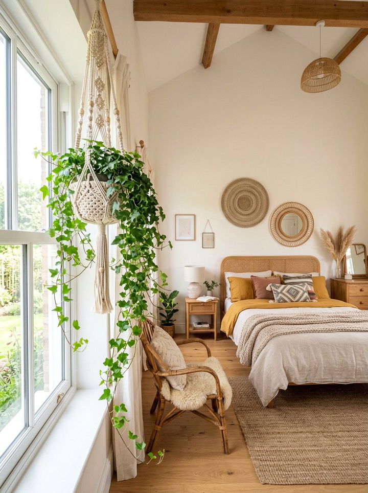 Hanging Macrame Plant Holder - 30 bedroom accessories