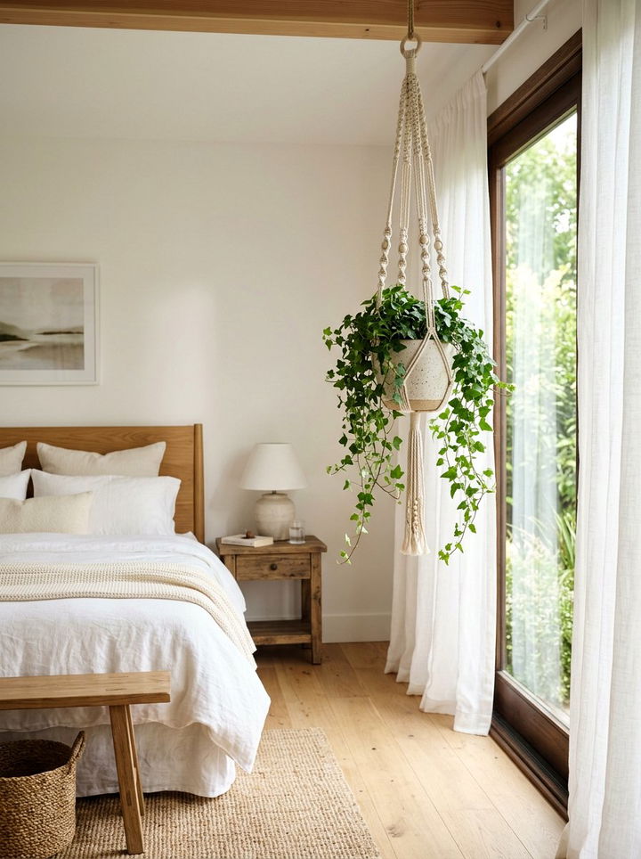 Hanging Plant Holder - 30 bedroom hanging storage ideas