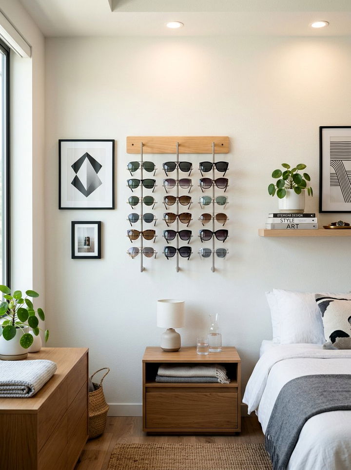 Hanging Sunglasses Display - 30 bedroom hanging organizers